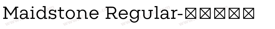 Maidstone Regular字体转换